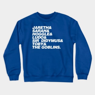 The Labyrinth Names List Crewneck Sweatshirt